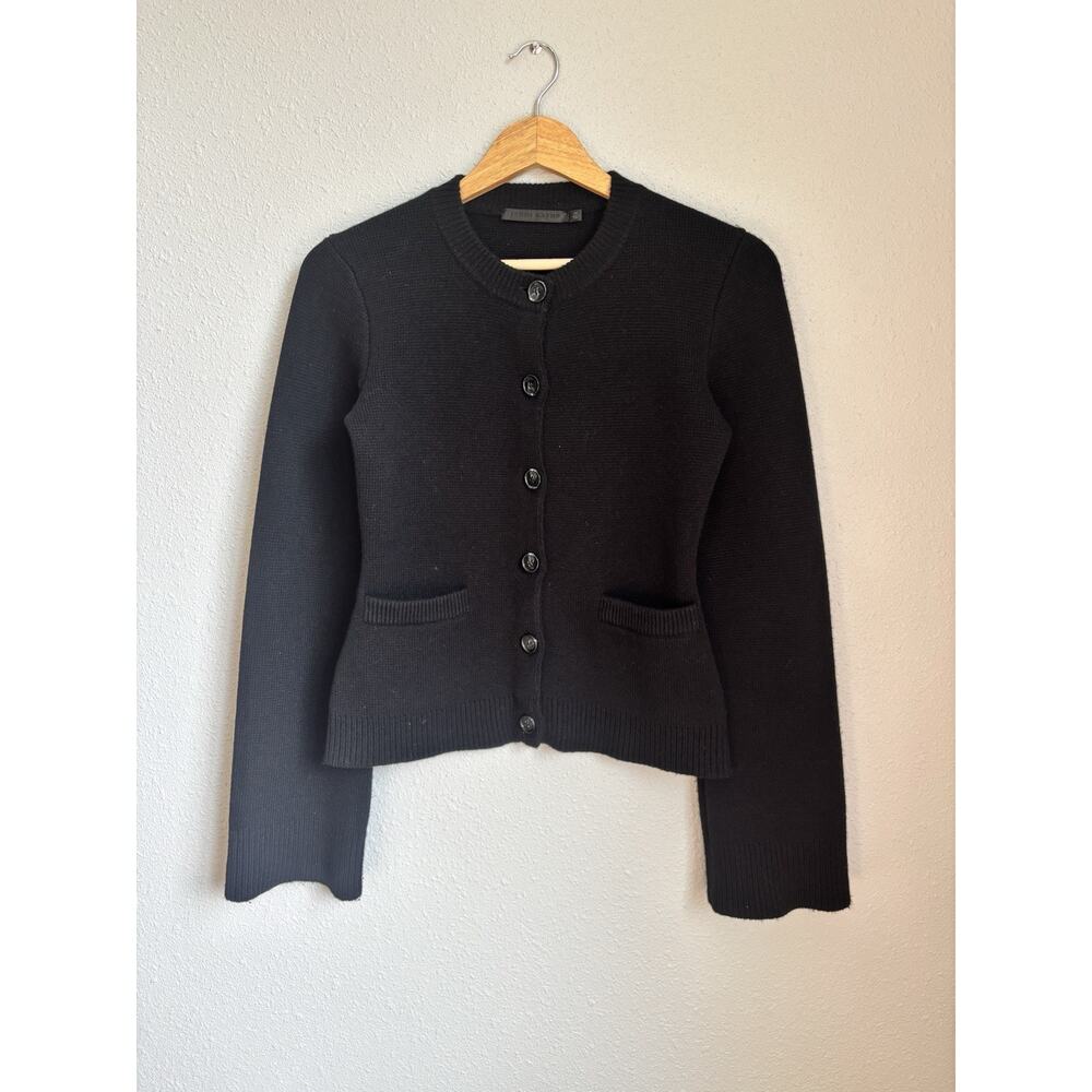 JENNI KAYNE Cooper Cardigan Sweater Black XS - Picture 4 of 9